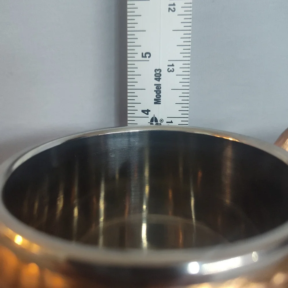 Pier 1 Imports Copper Owl Moscow Mule‎ Mugs Stainless Steel Set of 2